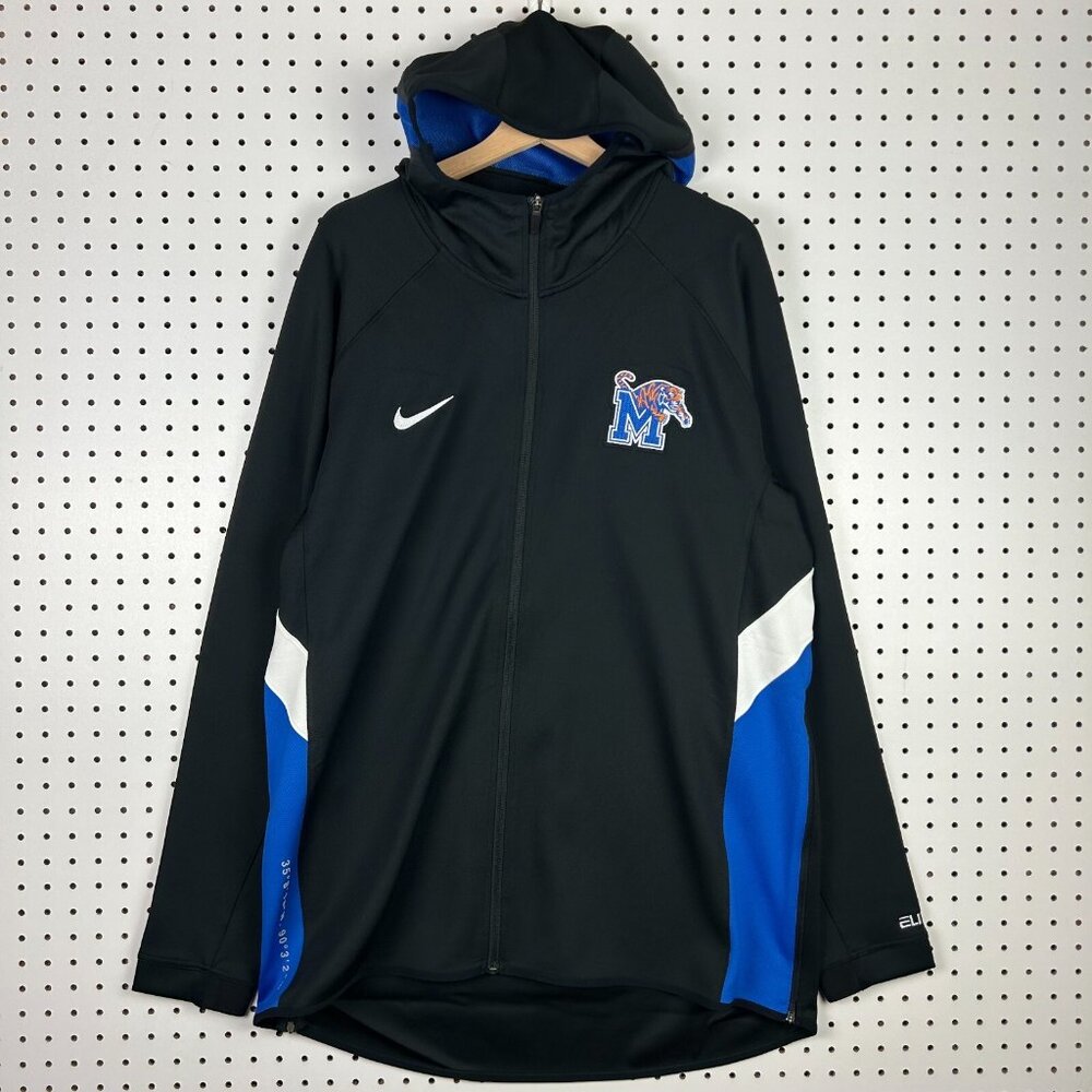 Memphis Tigers Jacket XLT Zip Penny Hardaway 1 Cent‎ Team Issued On Court Warmup